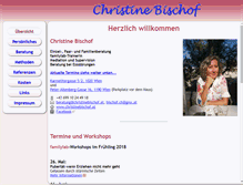 Tablet Screenshot of christinebischof.at